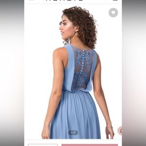 Steel Blue Azazie Bridesmaid Dress